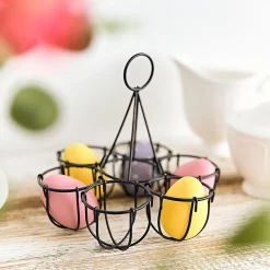 HOMLA Koszyk Hasele Na Jajka Z Uchwytem 18X19 Cm