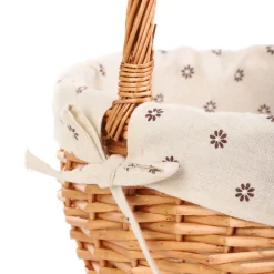 HOMLA Koszyk Norso Z Raczka Naturalny 38 Cm