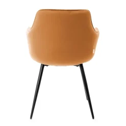 HOMLA Krzeslo Andre Welurowe Karmelowe 56X61X86 Cm