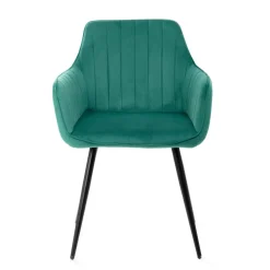 HOMLA Krzeslo Andre Welurowe Zielone 56X61X86 Cm