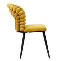 HOMLA Krzeslo Bubble Verse Welurowe Oliwkowe 48X65X81 Cm