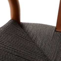 HOMLA Krzeslo Caderia Plecione Brazowe 45X45X76 Cm