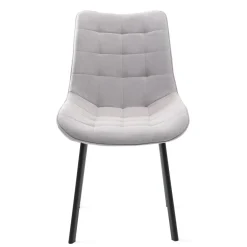 HOMLA Krzeslo Colin W Tkaninie Jasnoszare 53X61X88 Cm