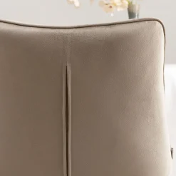 HOMLA Krzeslo Colin Welurowe Bezowe 53X61X88 Cm