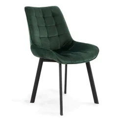 HOMLA Krzeslo Colin Welurowe Zielone 53X61X88 Cm