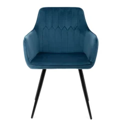 HOMLA Krzeslo Etienne Welurowe Granatowe 56X61X86 Cm