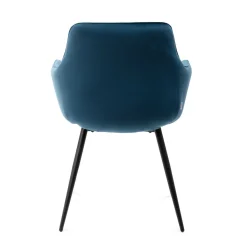 HOMLA Krzeslo Etienne Welurowe Granatowe 56X61X86 Cm