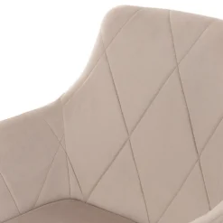 HOMLA Krzeslo Fellice Welurowe Bezowe 56X61X86 Cm