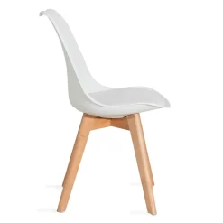 HOMLA Krzeslo Fisco Biale 48X56X82 Cm