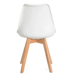 HOMLA Krzeslo Fisco Biale 48X56X82 Cm