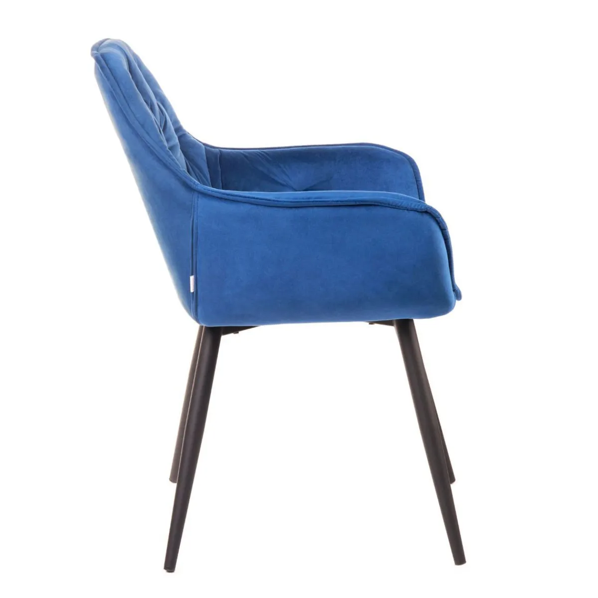 HOMLA Krzeslo Flossi Welurowe Granatowe 57X63X84 Cm