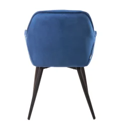 HOMLA Krzeslo Flossi Welurowe Granatowe 57X63X84 Cm