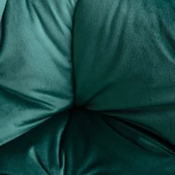 HOMLA Krzeslo Flossi Welurowe Obrotowe Zielone 57X65X90 Cm