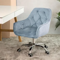 HOMLA Krzeslo Flossi Welurowe Obrotowe E 57X65X90 Cm