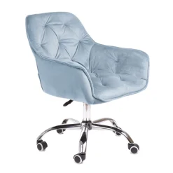 HOMLA Krzeslo Flossi Welurowe Obrotowe E 57X65X90 Cm