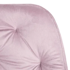 HOMLA Krzeslo Flossi Welurowe Obrotowe Rozowe 57X65X90 Cm