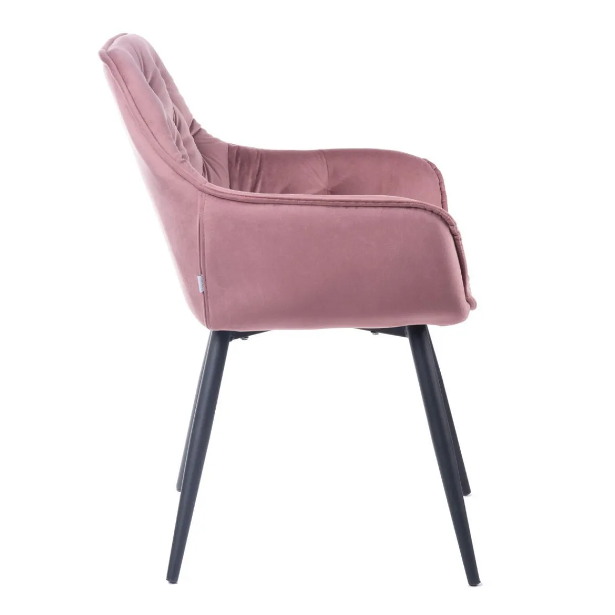 HOMLA Krzeslo Flossi Welurowe Rozowe 57X63X84 Cm