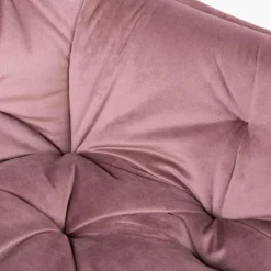 HOMLA Krzeslo Flossi Welurowe Rozowe 57X63X84 Cm