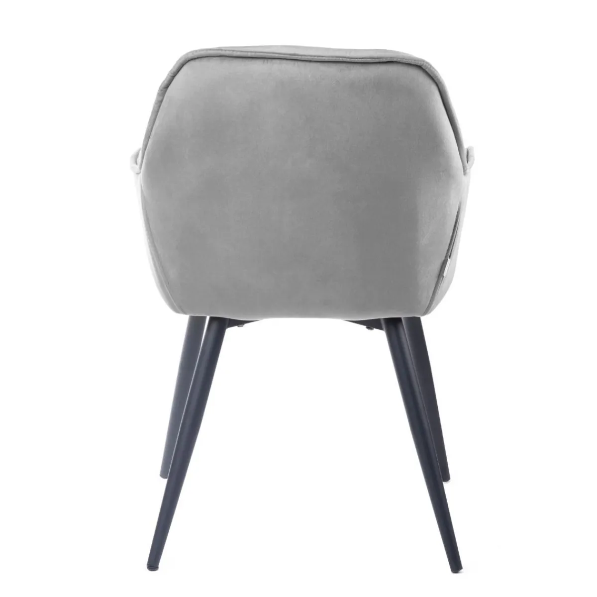 HOMLA Krzeslo Flossi Welurowe Szare 57X63X84 Cm