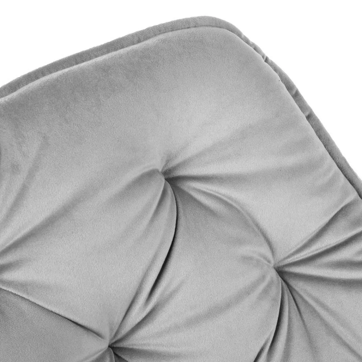 HOMLA Krzeslo Flossi Welurowe Szare 57X63X84 Cm