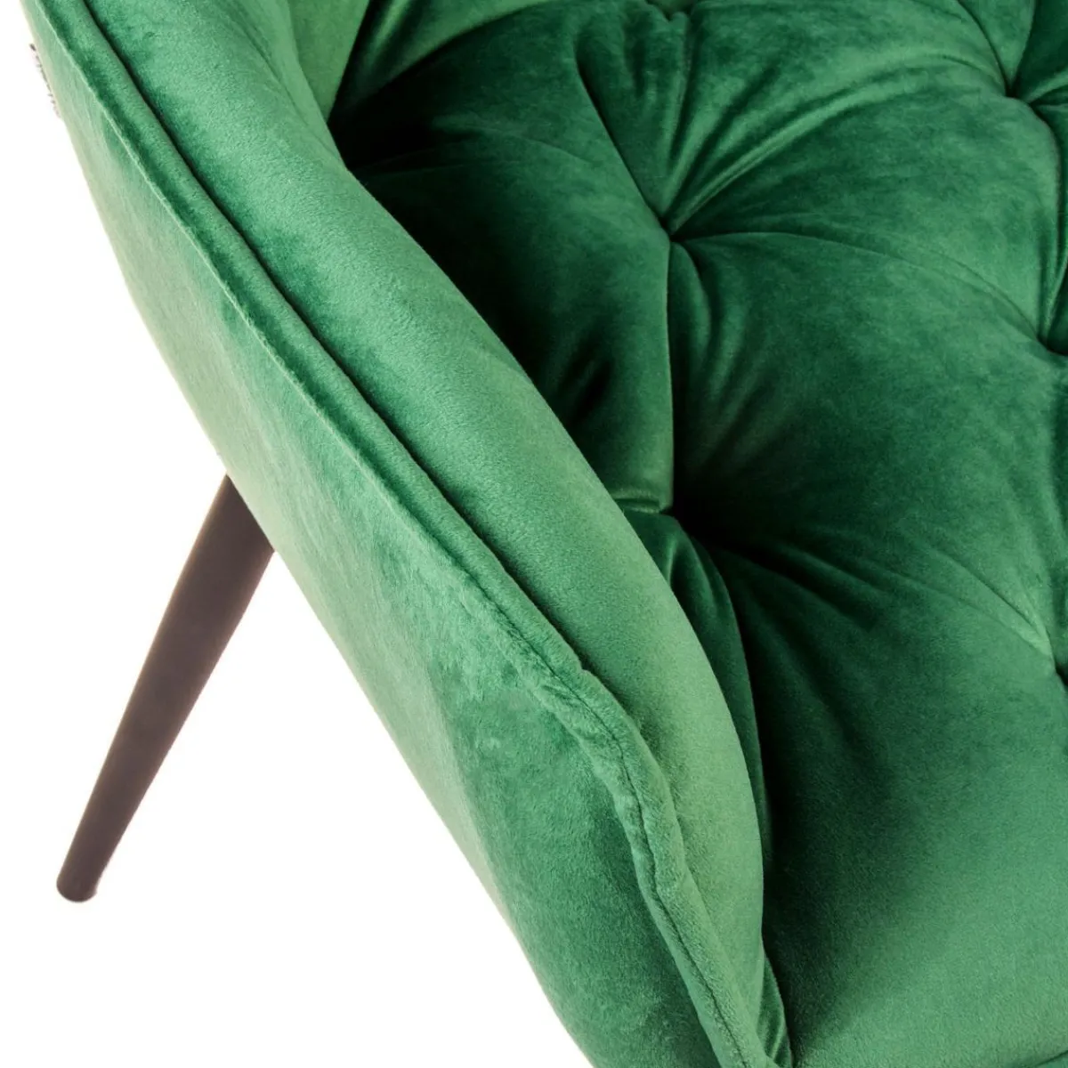 HOMLA Krzeslo Flossi Welurowe Zielone 57X63X84 Cm