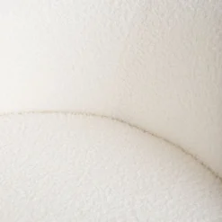 HOMLA Krzeslo Fluffy Ecru W Tkaninie Teddy 57X60X78 Cm