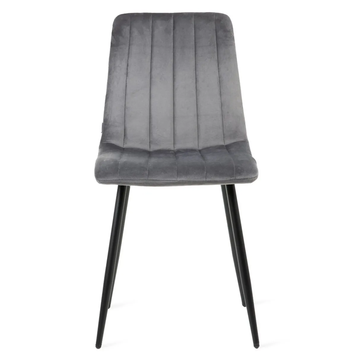 HOMLA Krzeslo Golick Welurowe Ciemnoszare 44X57X88 Cm