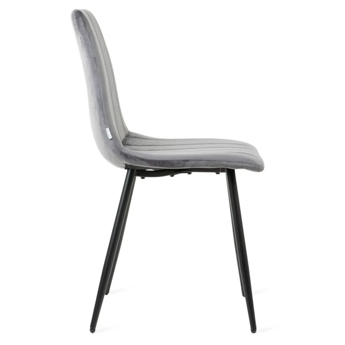 HOMLA Krzeslo Golick Welurowe Ciemnoszare 44X57X88 Cm