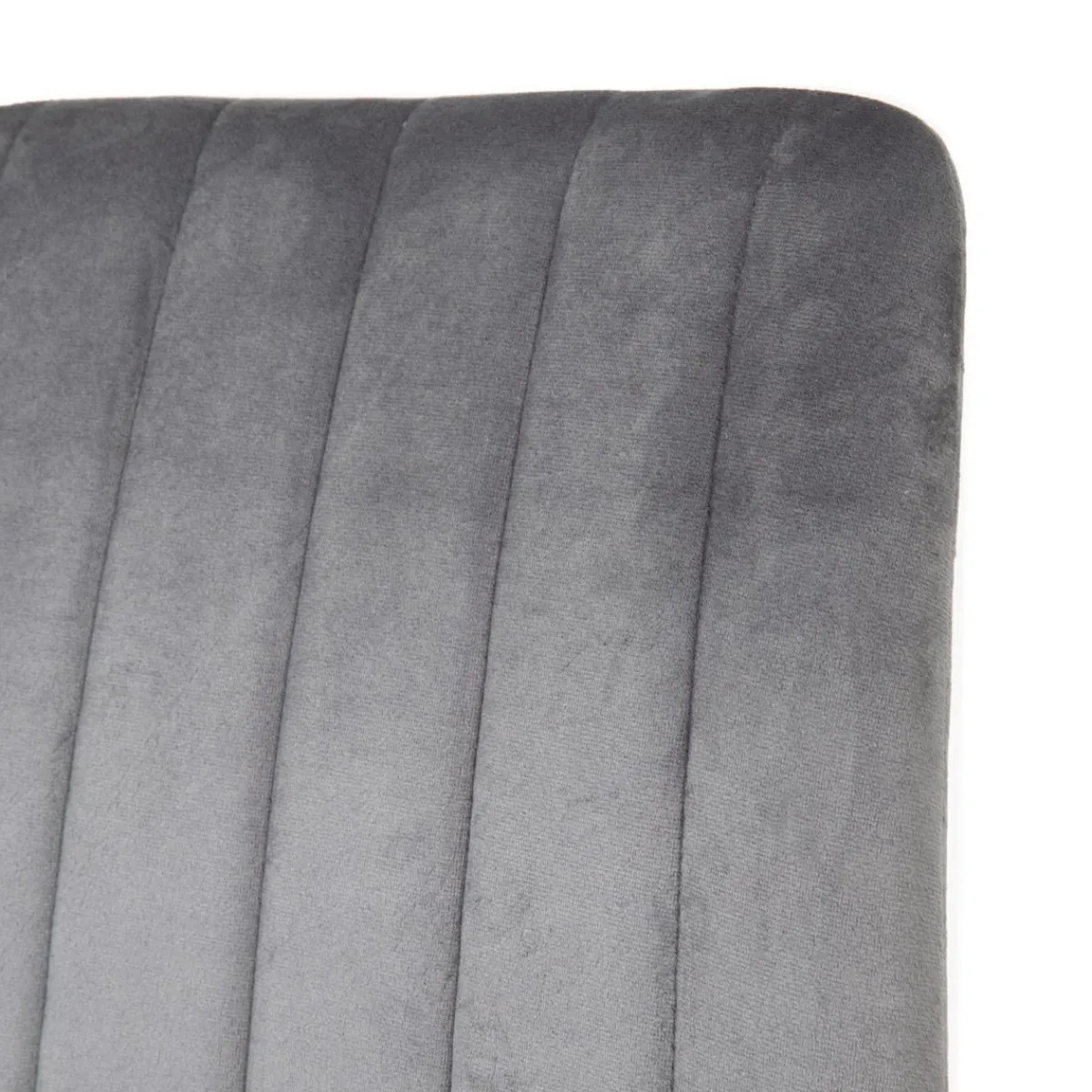 HOMLA Krzeslo Golick Welurowe Ciemnoszare 44X57X88 Cm