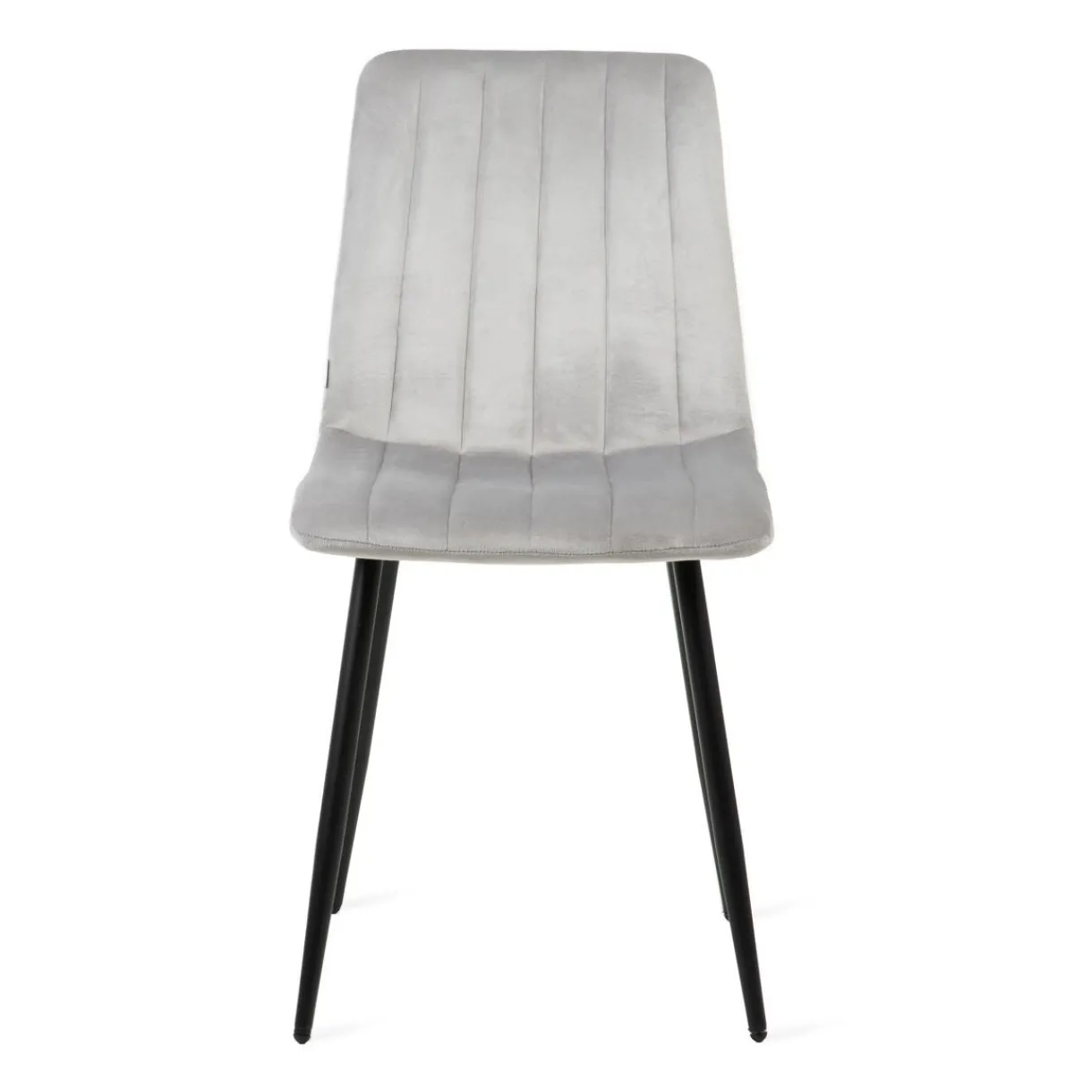 HOMLA Krzeslo Golick Welurowe Jasnoszare 44X57X88 Cm