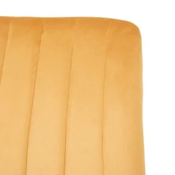 HOMLA Krzeslo Golick Welurowe Musztardowe 44X57X88 Cm