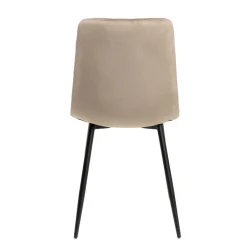 HOMLA Krzeslo Gunhild Welurowe Bezowe 44X57X88 Cm