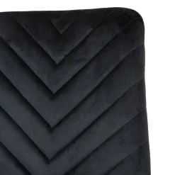HOMLA Krzeslo Gunhild Welurowe Czarne 44X57X88 Cm