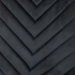 HOMLA Krzeslo Gunhild Welurowe Czarne 44X57X88 Cm