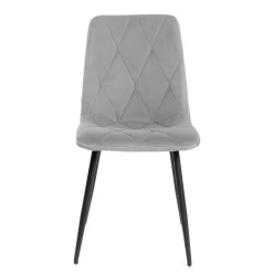 HOMLA Krzeslo Hillevi W Tkaninie Szare 44X57X88 Cm