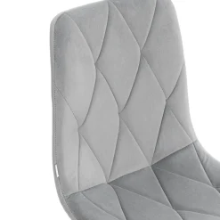 HOMLA Krzeslo Hillevi W Tkaninie Szare 44X57X88 Cm