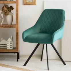 HOMLA Krzeslo Laurent Obrotowe Czarne 54X55X85 Cm, Sh: 50Cm