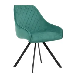 HOMLA Krzeslo Laurent Obrotowe Czarne 54X55X85 Cm, Sh: 50Cm