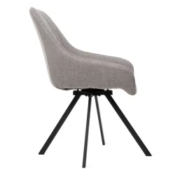 HOMLA Krzeslo Laurent Obrotowe Welurowe Bezowe 54X55X85 Cm, Sh: 50Cm