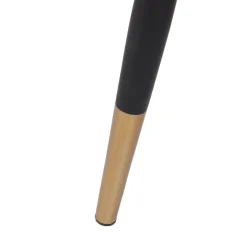 HOMLA Krzeslo Logan Welurowe Czarne 44X44X92 Cm