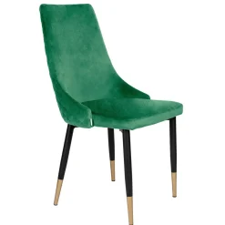 HOMLA Krzeslo Logan Welurowe Zielone 44X44X92 Cm
