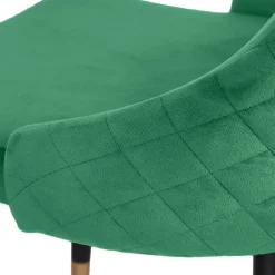 HOMLA Krzeslo Logan Welurowe Zielone 44X44X92 Cm