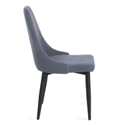 HOMLA Krzeslo Louis Grafitowe 44X59X88 Cm