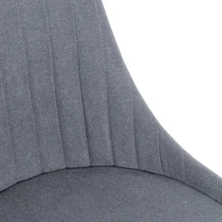 HOMLA Krzeslo Louis Grafitowe 44X59X88 Cm
