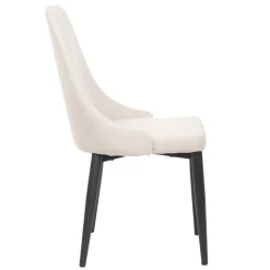 HOMLA Krzeslo Louis W Tkaninie Bezowe 44X59X88 Cm