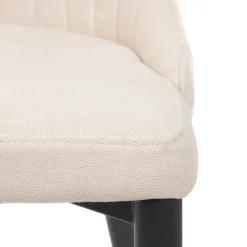 HOMLA Krzeslo Louis W Tkaninie Bezowe 44X59X88 Cm
