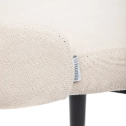 HOMLA Krzeslo Louis W Tkaninie Bezowe 44X59X88 Cm