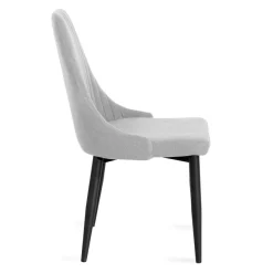 HOMLA Krzeslo Louis W Tkaninie Jasnoszare 44X59X88 Cm