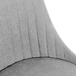 HOMLA Krzeslo Louis W Tkaninie Jasnoszare 44X59X88 Cm