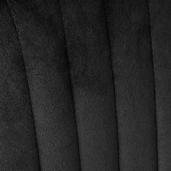 HOMLA Krzeslo Louis Welurowe Czarne 44X59X88 Cm